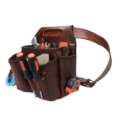 Leather Tool Bag Carpenter Framers Handyman Tools Pouch